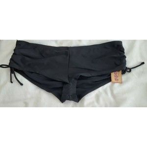 Mudd Woman's Black Boy Shorts Swimsuit Bottom Beach Swimwear Size XL Junior NEW